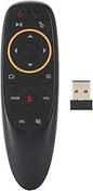 Resim Socobeta Sesli Uzaktan Kumanda 2.4G Air Mouse Mini Kablosuz Klavye Jiroskop ile TV Kutusu PC TV için Siyah (Siyah) 