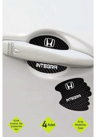 Resim Honda Integra Karbon Desenli Kapı İçi Çizik Önleyici Ve Şık Görünüm Folyo Koruma Takımı Integra Yazılı 4 Adet 