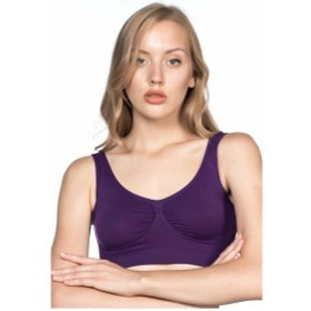 Resim Mor Mı Emay 4005 Soft Kalın Askı Büstiyer Mor 