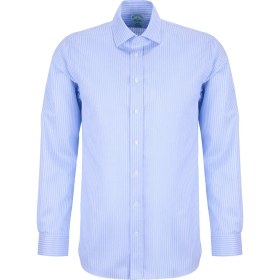 Resim Brooks Brothers Mavi-Beyaz Erkek Slim Fit Gömlek BBSS26MSH038 