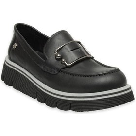 Resim Mammamia D25ya-3760 Loafer Deri Kadın Ayakkabı Siyah 