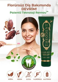 Resim Theodent Classic & Kids Diş Macunu 2 Li Paket Rennou , Doğal Vegan Florürsüz 2 Li Avantajlı Paket Diş Minesi Bakımı 