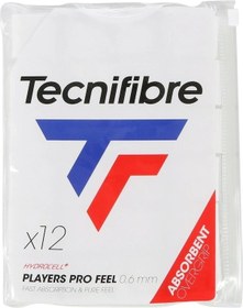 Resim Tecnifibre Players Pro Overgrip 12'li 0.6mm Beyaz Tenis Gribi 52plapro12 Beyaz 