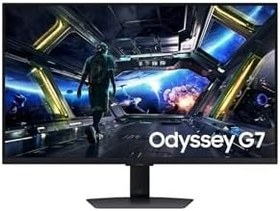 Resim Samsung 32" Odyssey G7 G70D 144Hz 1Ms 4K UHD Fast IPS Pivot Smart Gaming Monitor LS32DG702EUXUF 