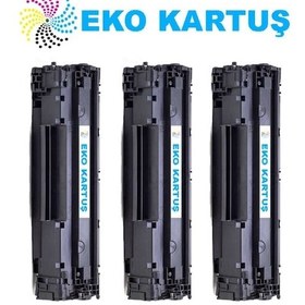 Resim Eko Kartuş Canon CRG-725 6020 Ekonomik lı 3’lü Paket Uyumlu 