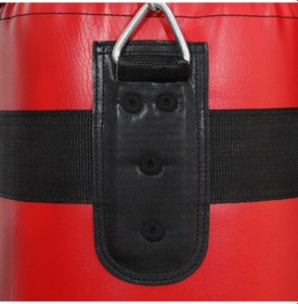 Resim Zerogym Boks Kum Torbası 100cm X 29cm Premium Kalite,içi Dolu, Döner Mekanizma Ve Askı Aparatlı Kırmızı 