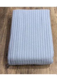 Resim Örgü Pike %100 Pamuk Kalın İplik Yumuşak Çift Kişilik 200 X 230 001 