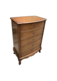 Resim Şifonyer Aslan Model Kayın Ayak Bombe Çekmece Parlak Ceviz Natüre Eskitme Kulp 