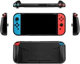 Resim REY Nintendo Switch için siyah jel gövde, çok dayanıklı ve esnek TPU silikon 