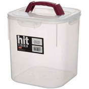 Resim Bora Plastik Bora Bo083 Köşeli Erzak Kavanozu 9 Litre Kilitli Kapak 