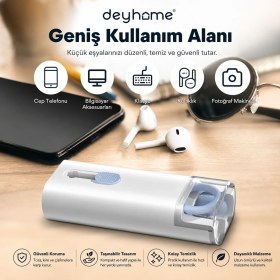 Resim deyhome 7'si 1 Arada Çok Fonksiyonlu Elektronik Temizlik Kiti - Klavye, Kulaklık, Tablet, Bilgisayar ve Tv Ekranı Temizleme Seti 