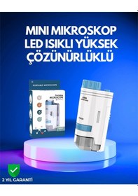 Resim Mey İthalat Pmma Optik Lensli Kompakt Taşınabilir Mikroskop 
