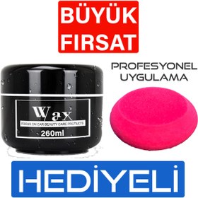 Resim Jo Moyner Premium Carnauba Wax - Derin Parlaklık Veren Katı Wax Cila 260ml Pad Hediyeli 