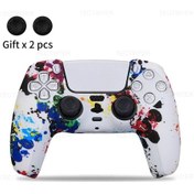 Resim Silikon Koruyucu Kapak Cilt İçin Playstation 5 İçin Ps5 Denetleyici Kapağı Rainbow 