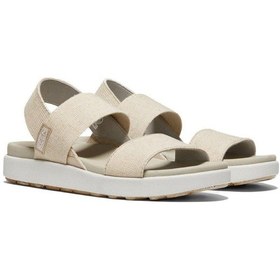 Resim Keen Elle Backstrap Kadın Sandalet - Bej 