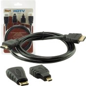 Resim HDMI Kablo 1.5 Metre 3lü Set Powermaster (Mıcro HDMI Hdmı*mini HDMI Hdmı) 