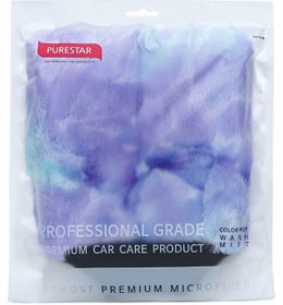 Resim MF SuperClean Purestar Mikrofiber Oto Yıkama Eldiveni - Purple Color Pop Wash Mıte ( 20x25 Cm ) 