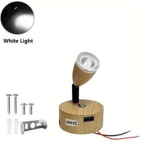 Resim Motion003 Rv Kampçılar Römorklar İçin 12v Döner Led Okuma Işığı Mavi Gece Lambası 3w 