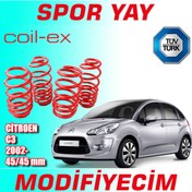 Resim Coil-Ex C3 2002 Sonrası 45-45Mm Alçaltma Spor Yay Helezon 