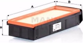 Resim Mann Filter, BMW 3 Touring 330 D Xdrive ile Uyumlu Hava Filtresi 