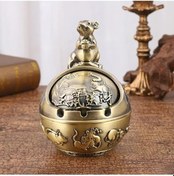 Resim Createtech Zarif Yivli Yaşam Vintage Tasarım Tablası Rüzgar Nimet Masa Küre Küllük Kül Kelimeler Kapaklı Hayvan Geçirmez Desen Dekorasyon A Cf 