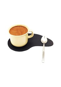 Resim Lost Slope El Yapımı Hakiki Deri Bardak Altlığı Siyah 