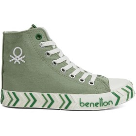 Resim Benetton Açık Yeşil Kadın Günlük Sneaker Spor Ayakkabı BN-30625 