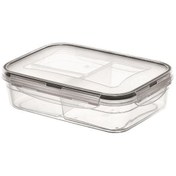 Resim CONAHOME BUFFER® 3 Bölmeli Kilitli Kapaklı 1 Litre Erzak Saklama Kabı LC-510 