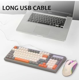 Resim Honeybeeshop Işıltı Rgb Oyun Klavye Ve Fare Seti - Ergonomik Tasarım, Çoklu Medya Tuşları, Windows/mac Uyumlu Diğer 