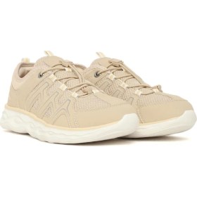 Resim Derimod Kadın Bej Kalın Tabanlı Sneaker 26PFE496214 