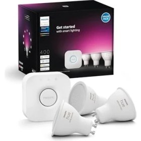 Resim Huewca 4.2W GU10 Renkli Spot Akıllı Ampul 3'lü Başlangıç Seti 