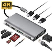 Resim Valkyrie 10 In 1 Usb 3.0 Hdmı 4K Sd Macbook Type-C Hub Çevirici Ç 