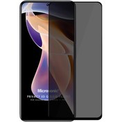 Resim Xiaomi Redmi Note 11 Pro 5G Privacy 5D Gizlilik Filtreli Cam Ekran Koruyucu Siyah Microsonic