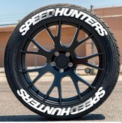 Resim 3D Lastik Yazısı Speedhunters Lastik Yazısı 8 Adet 