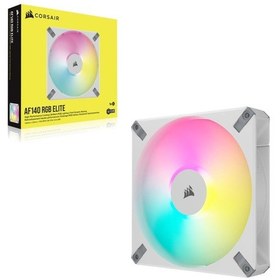 Resim Corsaır İcue Af140 Rgb Elıte 140mm Pwm Beyaz Kasa Fanı - 