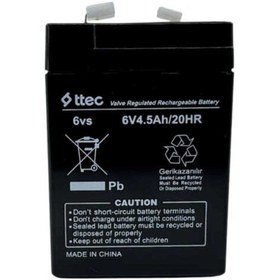 Resim Ttec 6V 4.5Ah Solar Bahçe Lambası Aküsü 