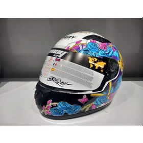 Resim Kask Çocuk Sway 815k Gloss Gırl Full Face Çok Renkli 