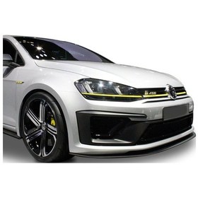 Resim Volkswagen Golf 7 2012-2016 R400 Ön Tampon Altı Lip Plastik 