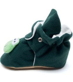 Resim First Step Kurbağa Kaydırmaz Tabanlı Pamuk Astarlı Çıtçıtlı Panduf 