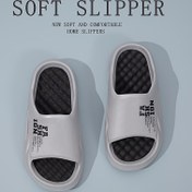 Resim Kadınlar için Hafif Kaymaz EVA Slayt Sandaletler - Spor İç/Dış Mekan Yazlık Terlikler, Ergonomik Tasarım, Gri ve Siyah Turuncu Vurgularla, Elde Yıkanabilir, Günlük Giysi Ayakkabıları | Nefes Alabilen Konfor, Bayanlar için Terlikler 