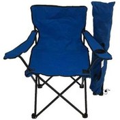 Resim Ebitda Katlanır Kamp Sandalyesi Bardaklıklı Mavi Mavi, Dayanıklı, Kolay Taşınır, Piknik İçin İdeal Mavi 