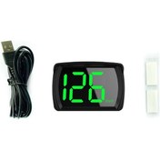 Resim Monyee Siyah Araba Hud Gösterici, 12-24v Usb, Km/h/mph Hız Ölçer, Abs Malzeme, Paket 1 Şarj Adaptörsüz 