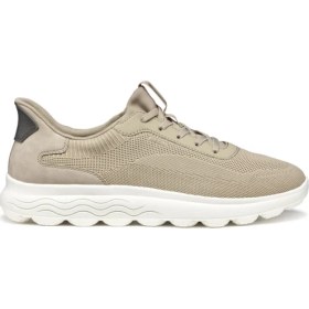 Resim Geox Erkek Bej U Spherica Plus A - Knit.te + Sy Bağcıklı Sneaker U55MPA06KEKC5004 