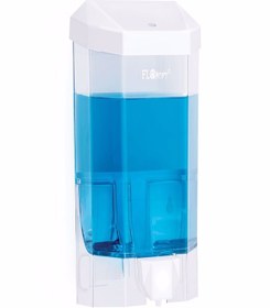 Resim KG-GOLDPAPER F086 1000 Ml Şeffaf-beyaz Sıvı Sabunluk Dispanseri Aparatı (üstten Doldurmalı) 