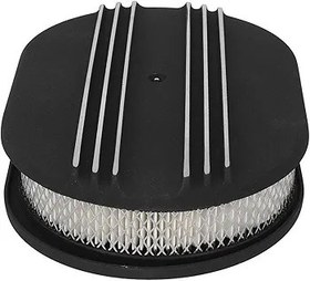 Resim Bnineteenteam Motor Hava Temizleyici, 12 inç Hava Filtresi Düzeneği Siyah Alüminyum Alaşımlı Için Güçlü Filtrasyon Değişimi 