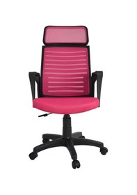 Resim Mobilyakeyfi Bürocci Likya Plastik Ayaklı Çalışma Koltuğu-Pembe File-2284B0548 