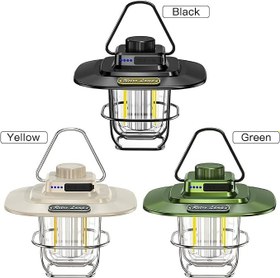 Resim Kamp Lambası Feneri Vintage LED Kamp Feneri Suya Dayanıklı 5.000 mAh Açık Yürüyüş için Kamp Işık Lambası Elektrik Kesintisi Acil Ev Arka Bahçe Verandası Balkon Teras 