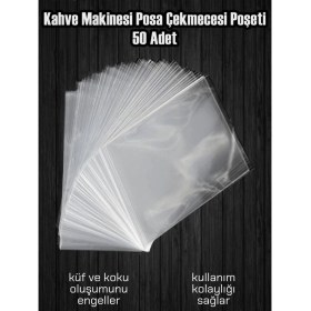 Resim Solo Barista Kahve Makinesi Posa Çekmecesi Poşeti - 50 Adet - Hijyenik ve Pratik Çözüm (17CM x 25CM) 