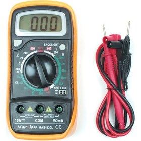Resim Mas-830l Işıklı Dijital Multimetre (ışıklı Dijital Avometre) 