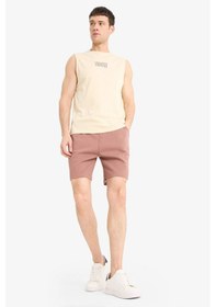 Resim DeFacto Beli Bağcıklı Cepli Basic Düz Şort E2616AX25SMBN307 